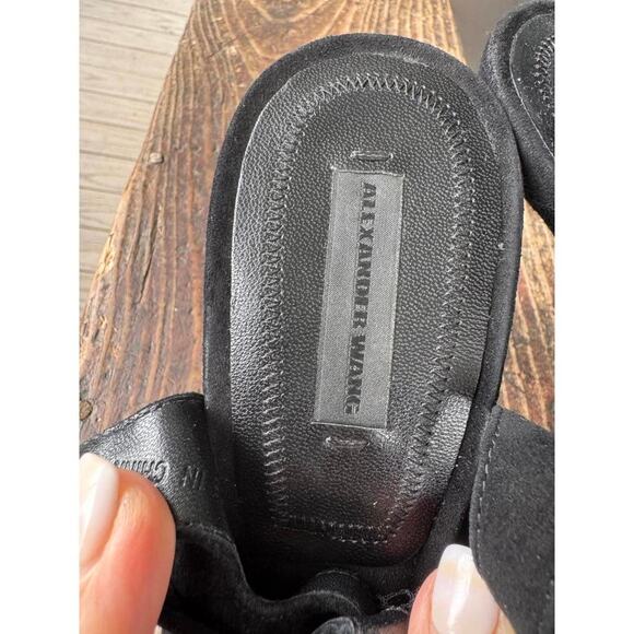 Alexander Wang black mesh & suede heels size 37 - Picture 3 of 6